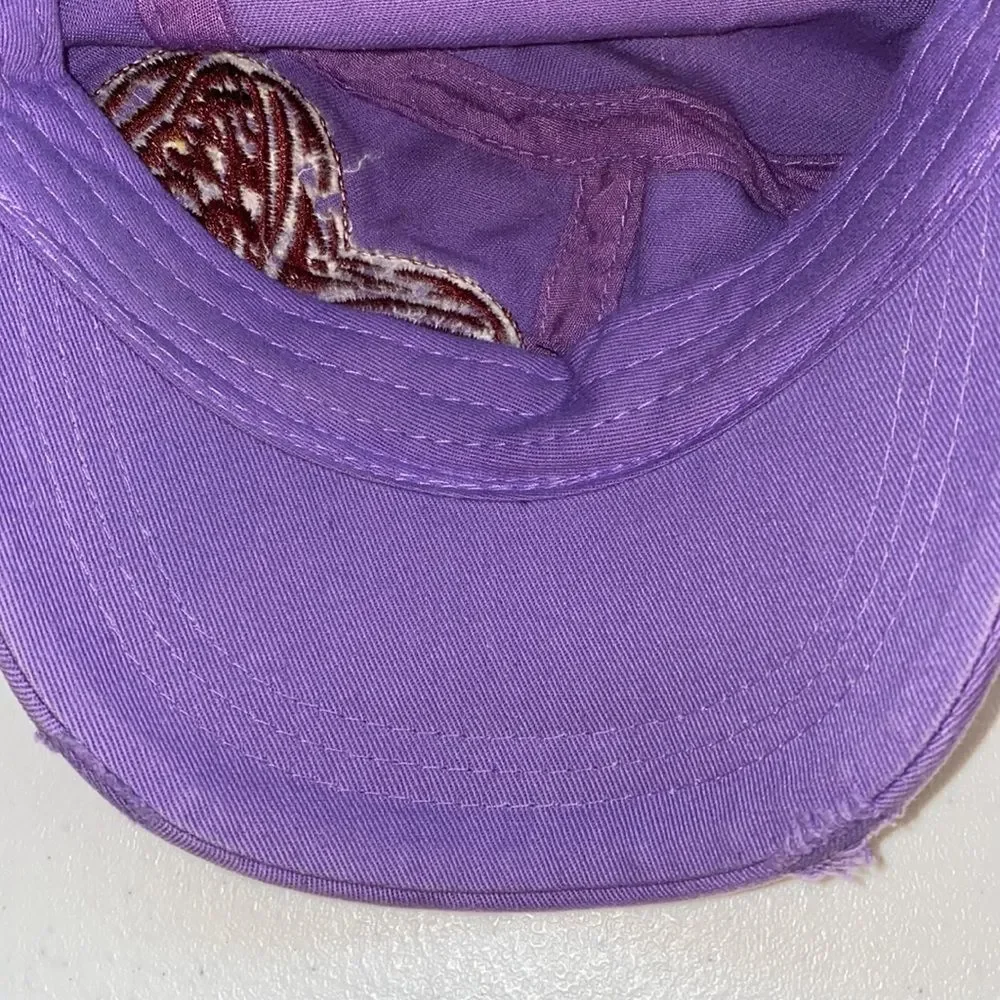 Sturgis Women’s  Distressed Purple Motorcycle Cap Hat